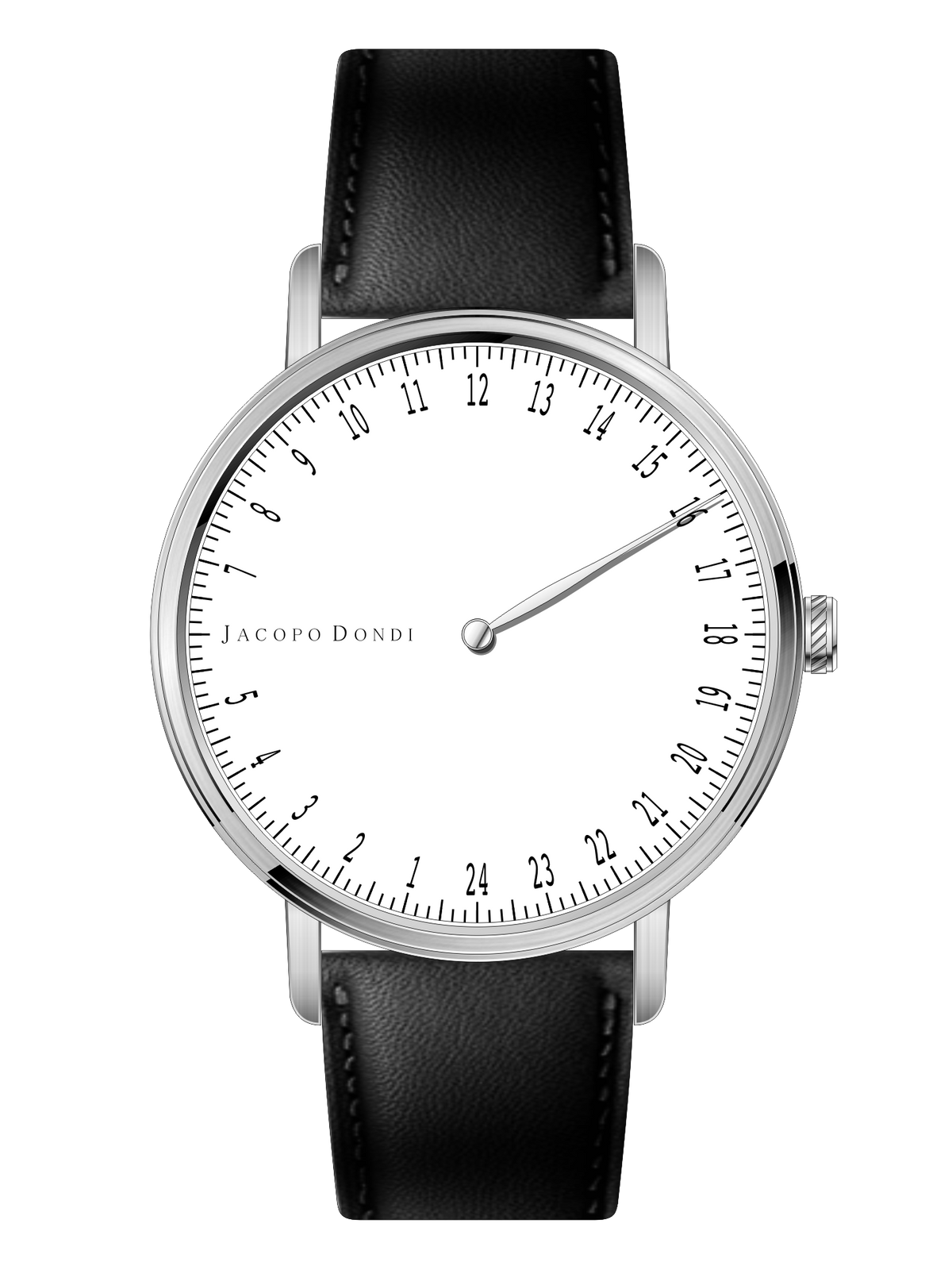 White | Black Leather