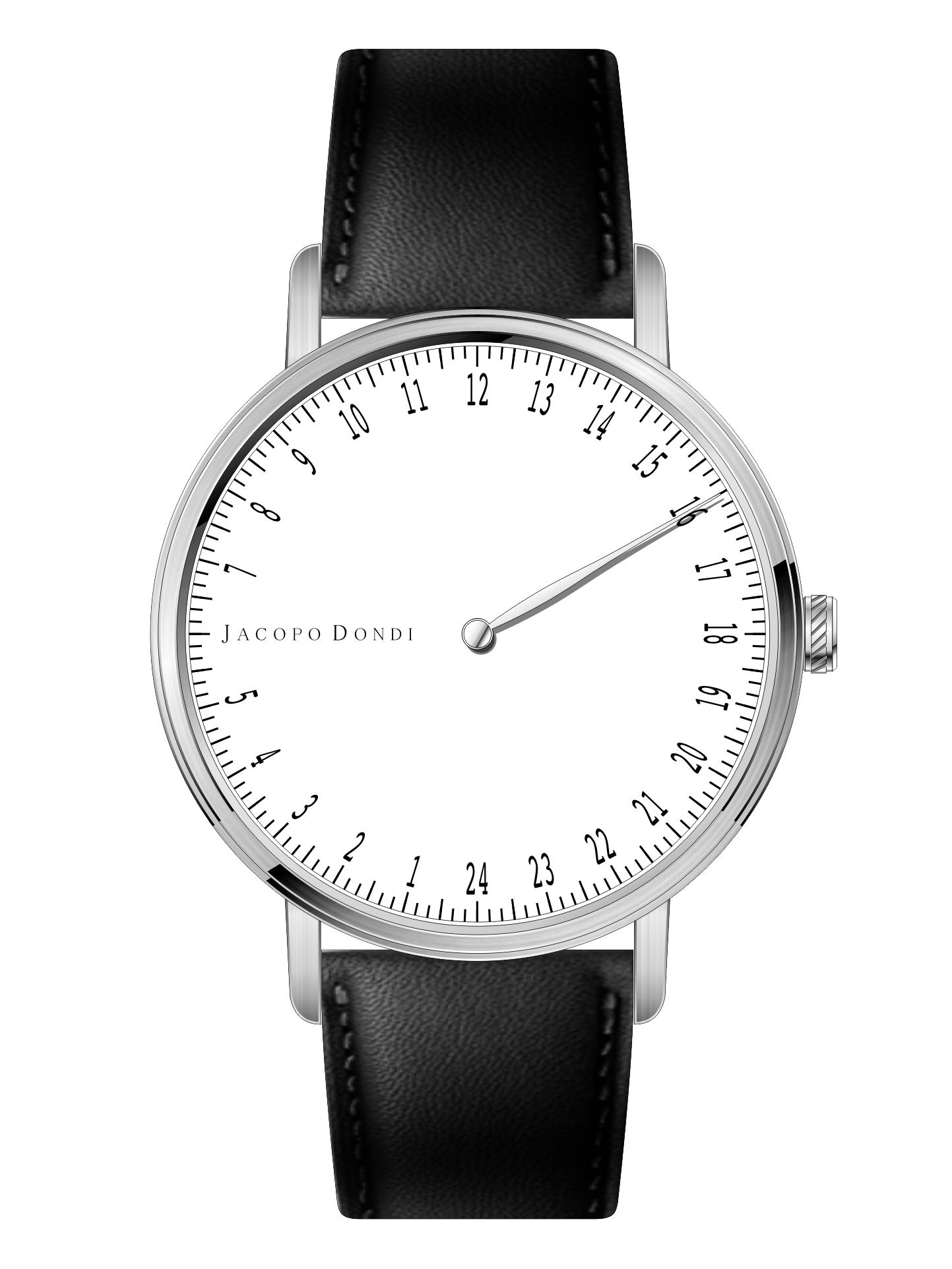 White | Black Leather