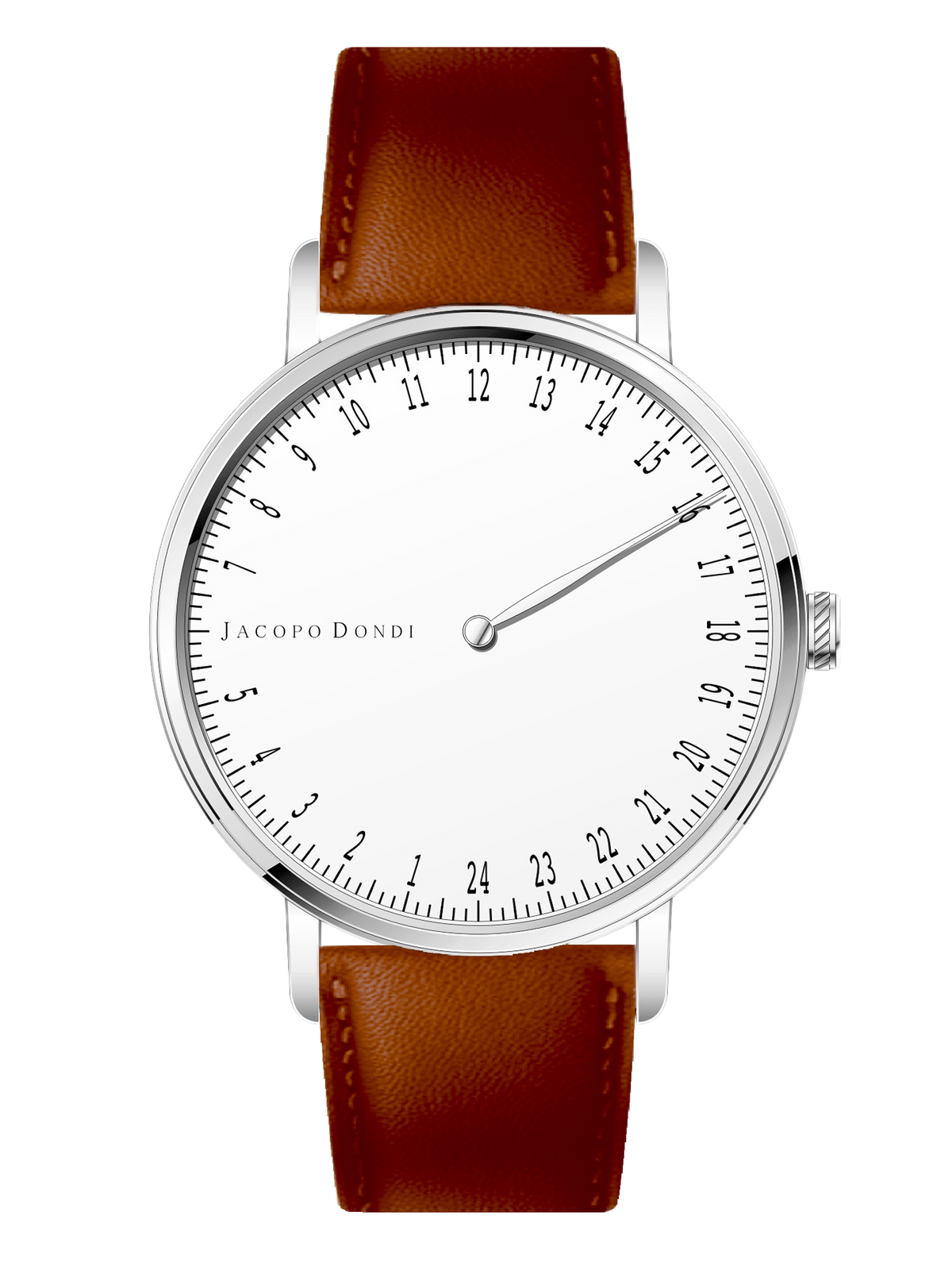 White | Brown Leather