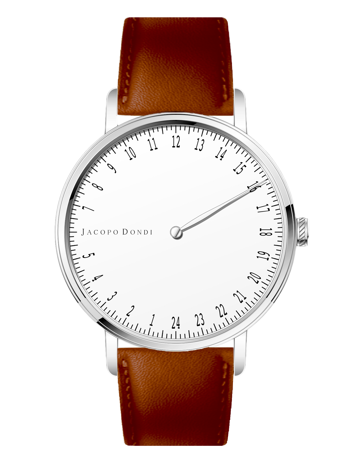 White | Brown Leather