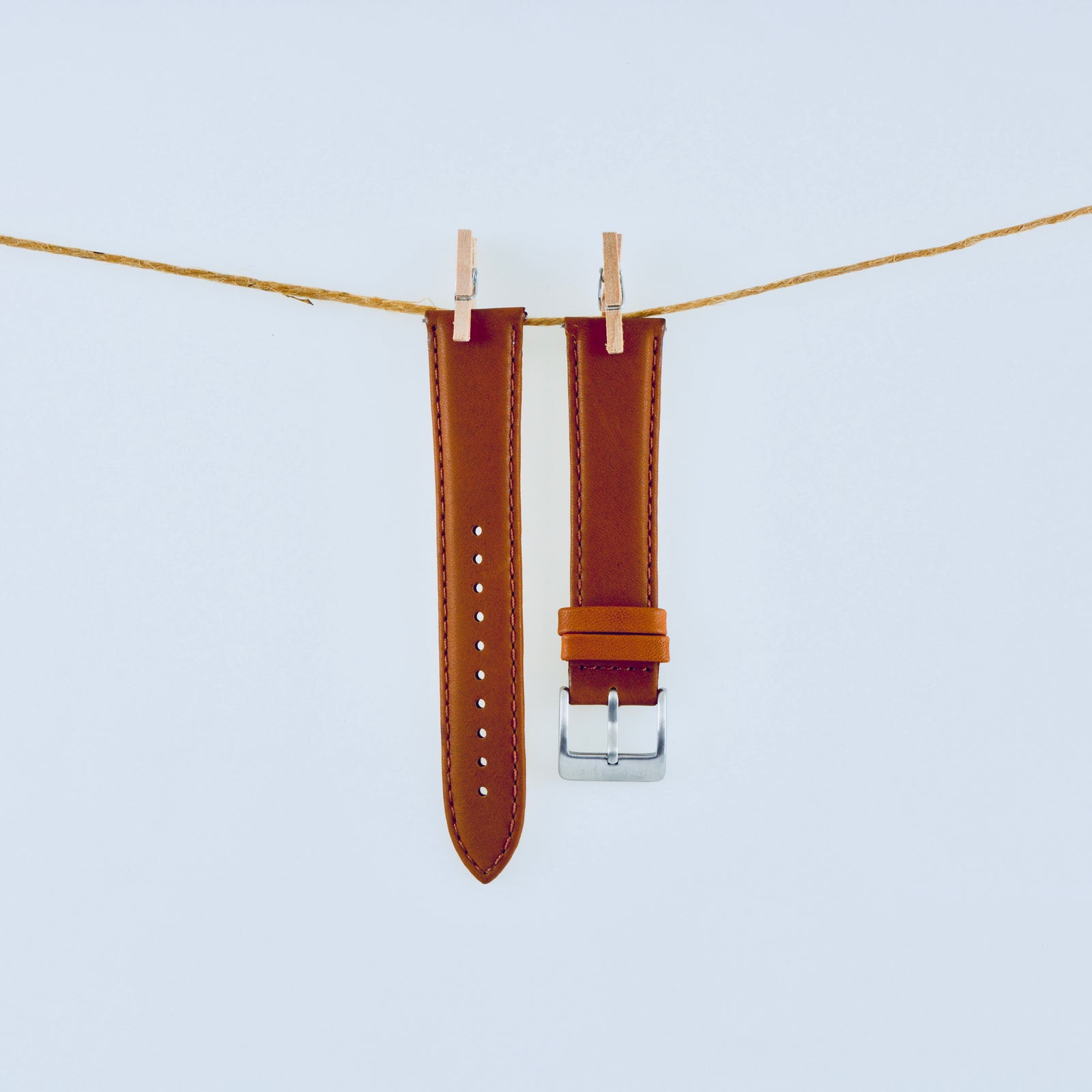 Brown Leather Strap | Steel Buckle