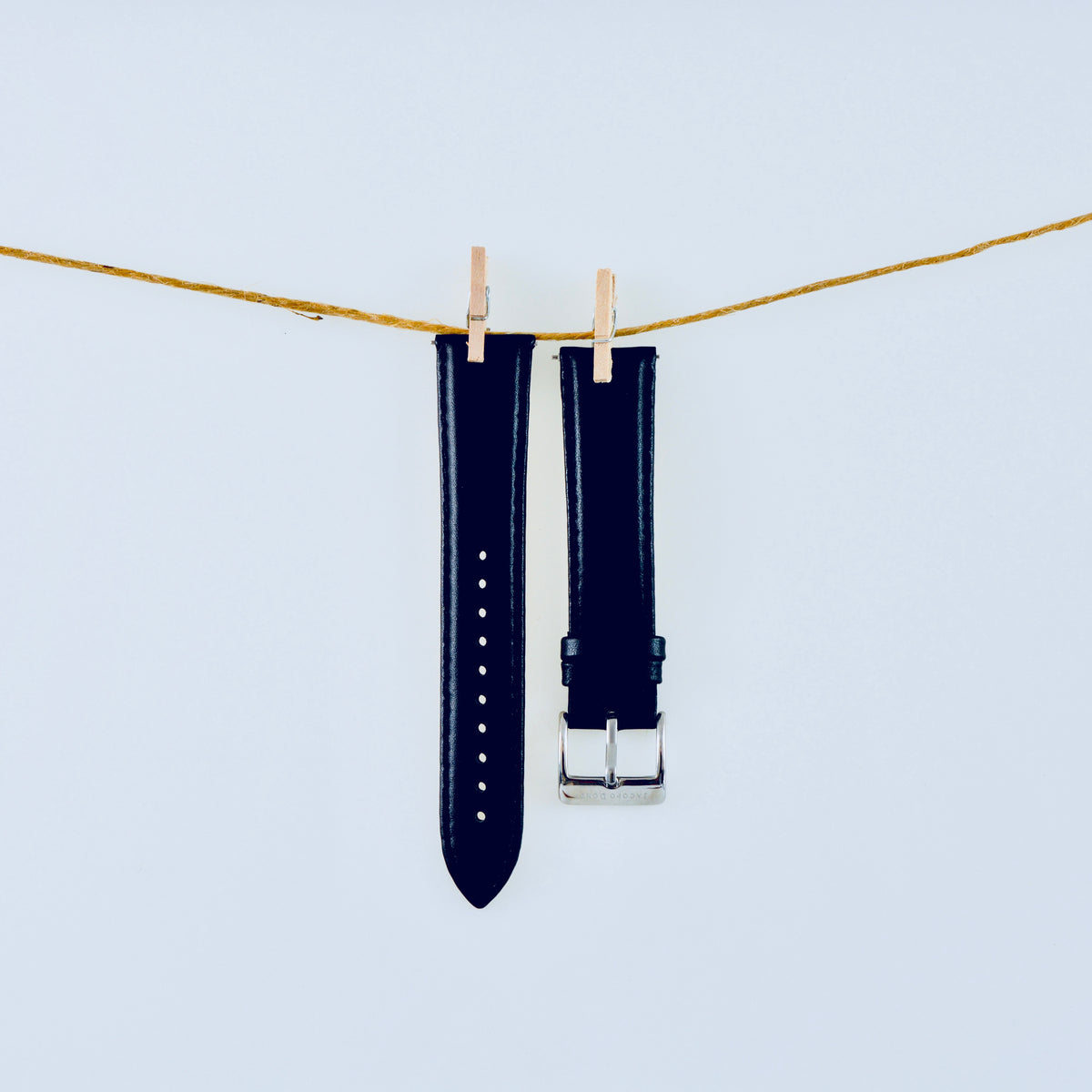 Black Leather Strap | Steel Buckle