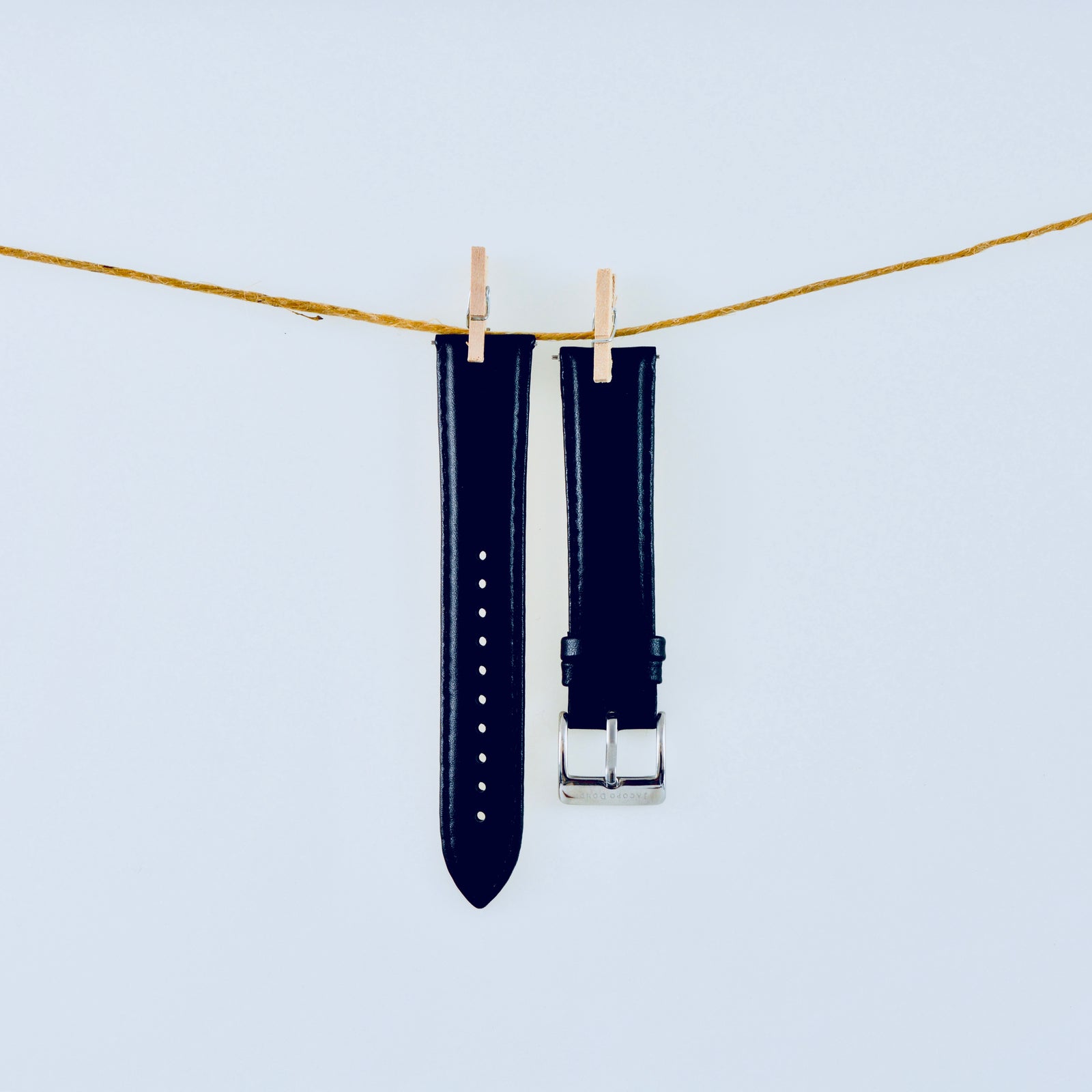 Black Leather Strap | Steel Buckle