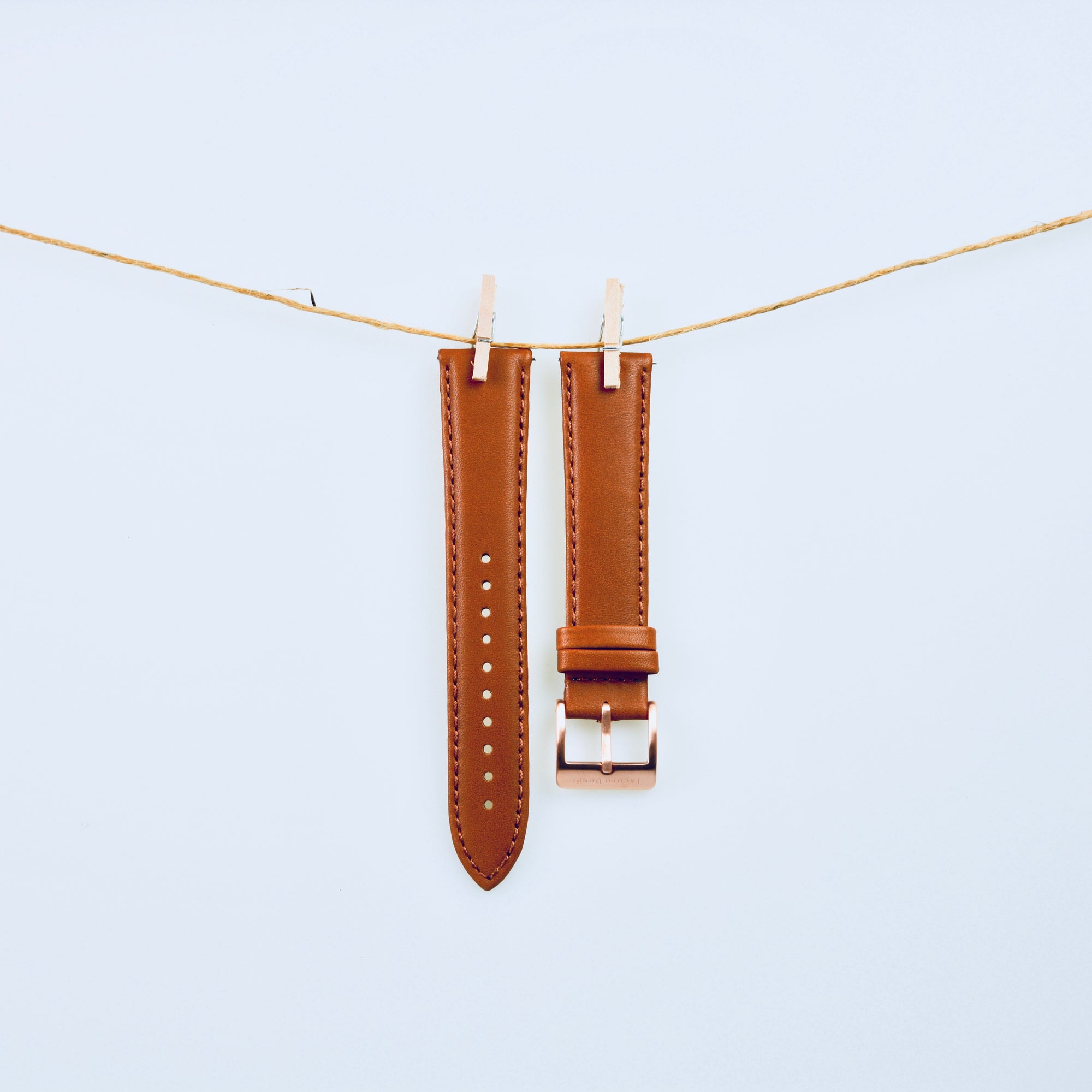 Brown Leather Strap | Rose Gold Buckle