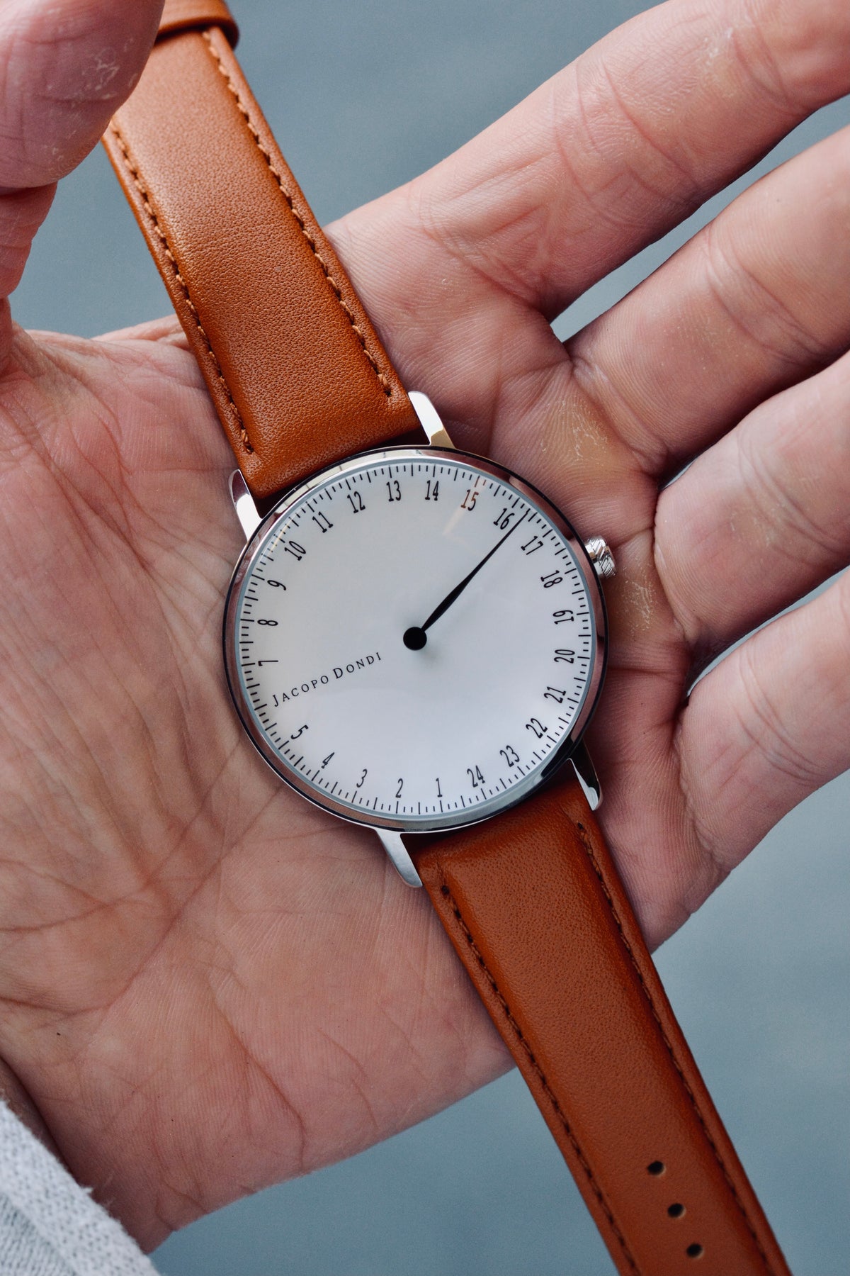 White | Brown Leather