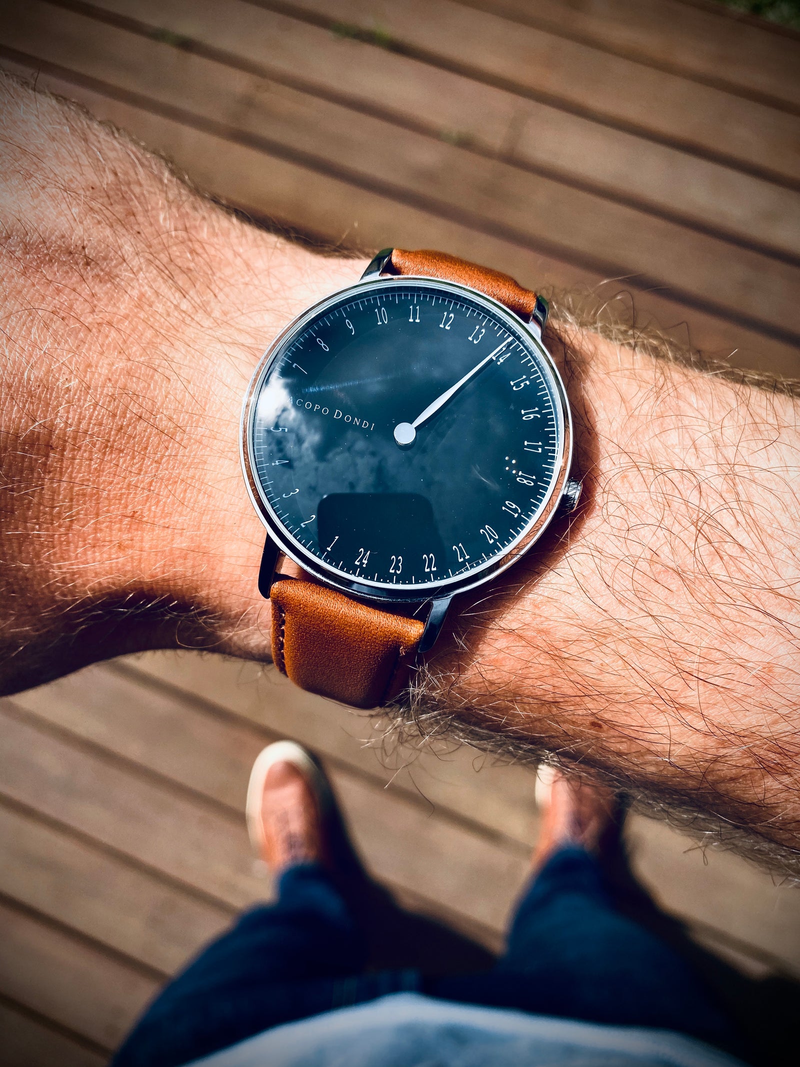 Black | Brown Leather