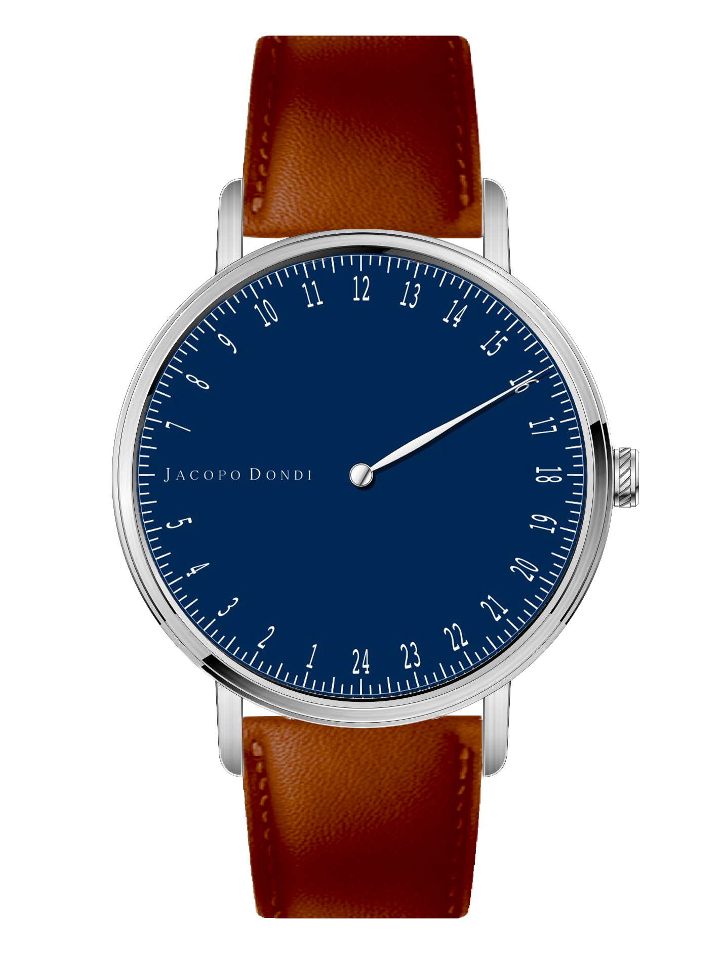 Navy | Brown Leather